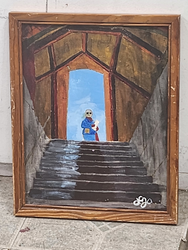 Stairway to Heaven by Larry Alexis the junkart dog