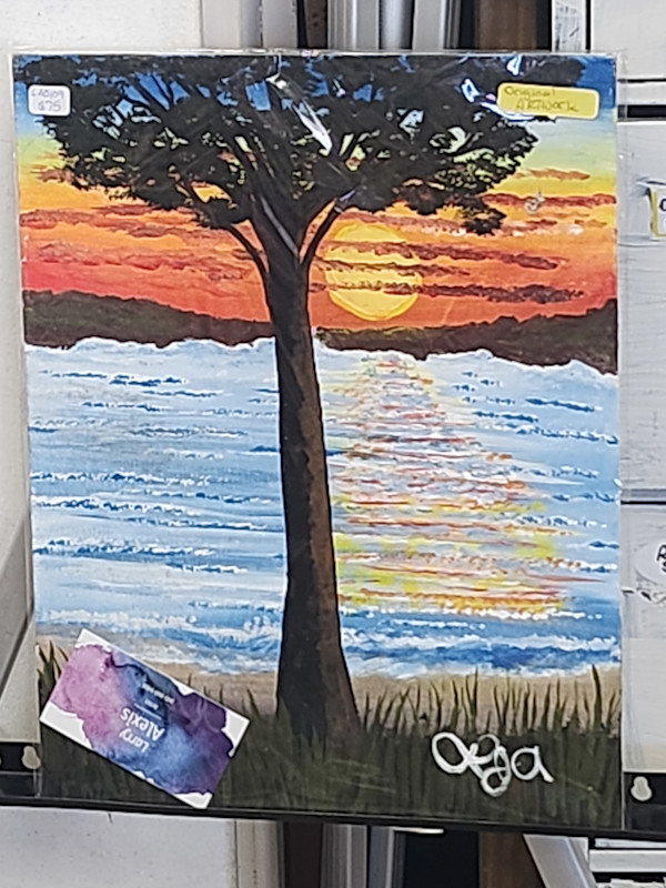 Tree at Sunset by Larry Alexis the junkart dog