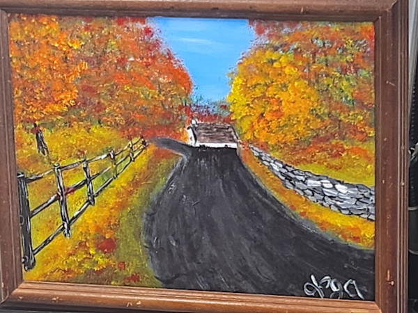 Vermont Road by Larry Alexis the junkart dog