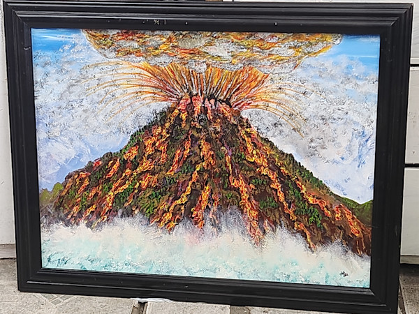 Volcano by Larry Alexis the junkart dog