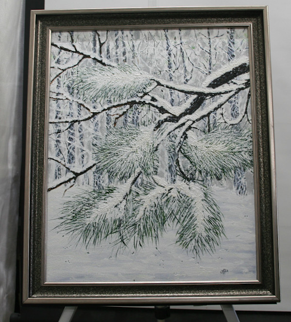 Winter Scene by Larry Alexis the junkart dog