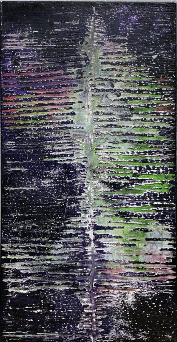 Untitled (purple,green,whites)