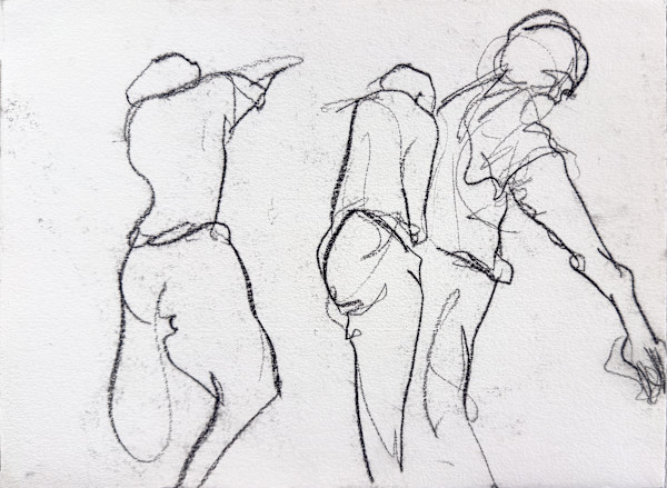 Untitled (contour drawing #4) by Kathy Skerritt