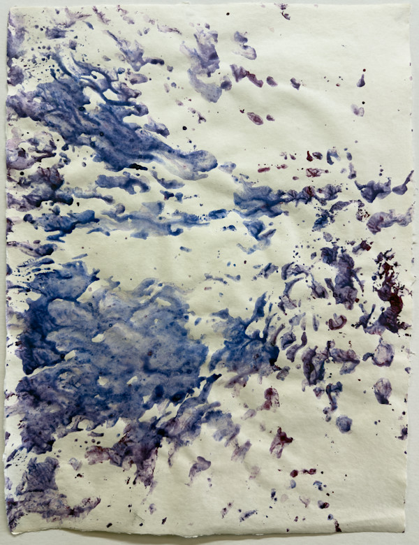Untitled (blue, purple and maroon) by Kathy Skerritt