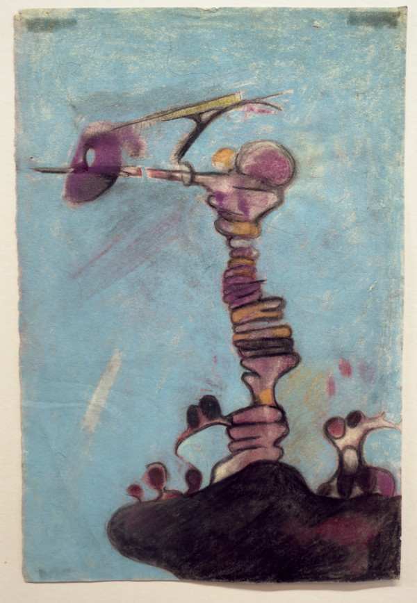 Untitled (purple, black and blue) by Kathy Skerritt