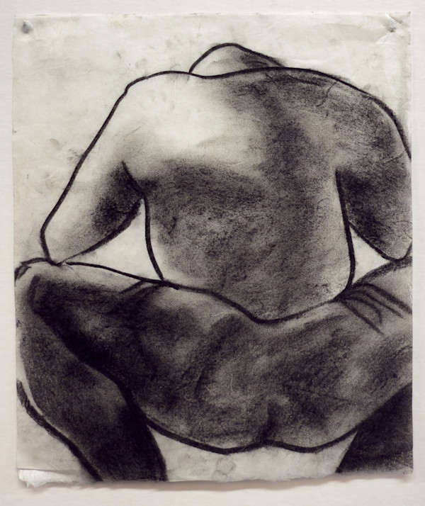 Untitled (squatting figure) by Kathy Skerritt