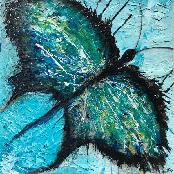Blue butterfly by Sarah Graves