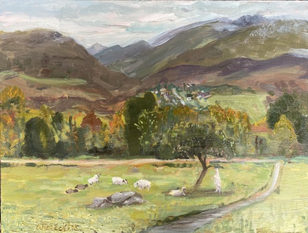 Sheep in the valley