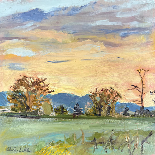 Peachy Dusk by Alice Eckles