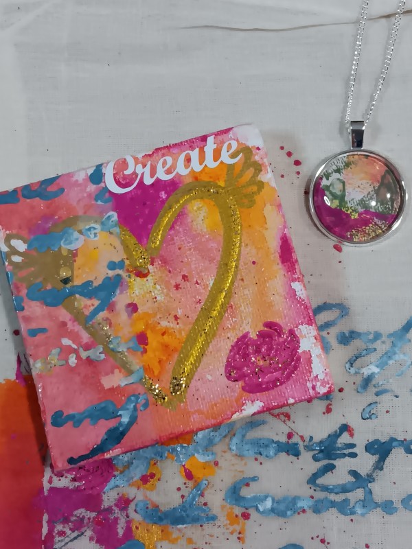 CREATE Pendant/canvas by Bernadette Rivette