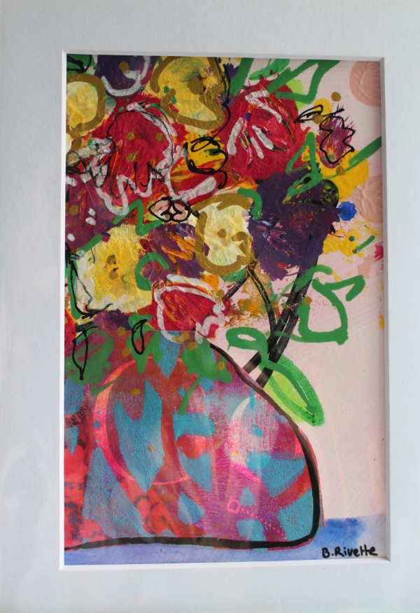 Flower vase # 1 by Bernadette Rivette