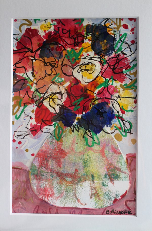 Flower vase # 3 by Bernadette Rivette