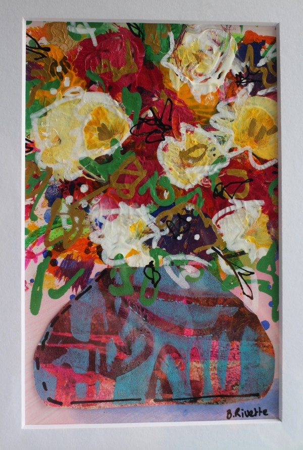 Flower vase #4 by Bernadette Rivette
