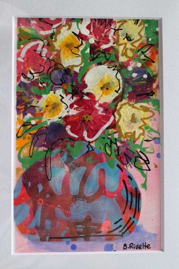 Flower vase #4a by Bernadette Rivette