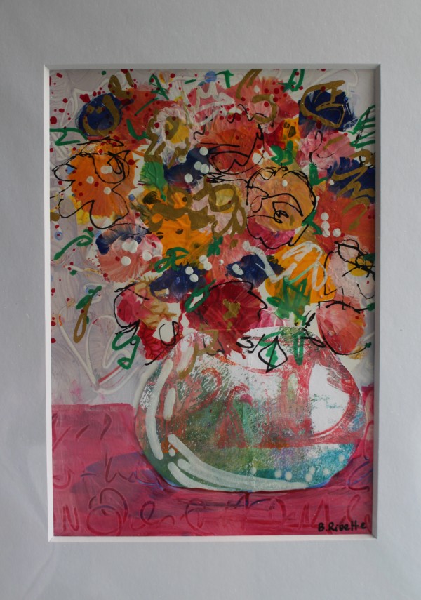 Flower vase # 10 by Bernadette Rivette
