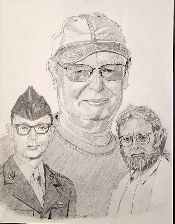 PJ Hogan Portrait Through the Years by Jim Knapp, Image 1.