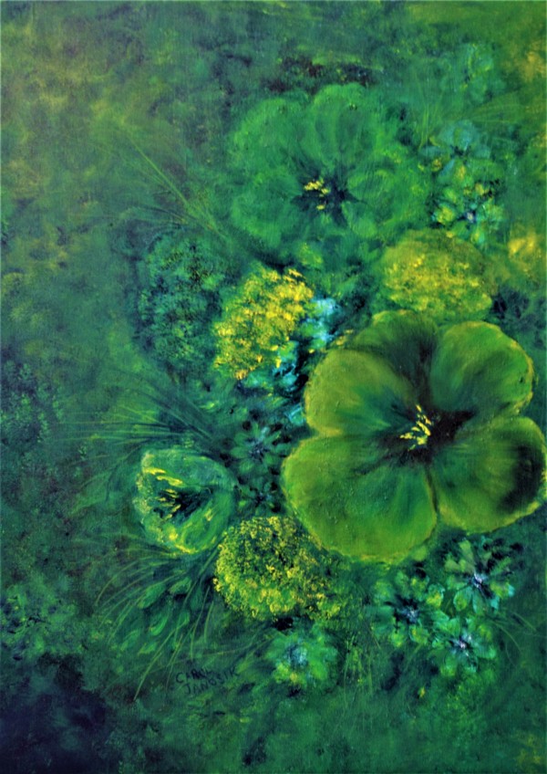 Green Floral by Carol Janosik