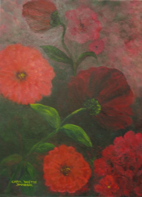 Zinnias by Carol Swetye Janosik