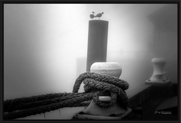 Foggy Pier by Jerry Granaman