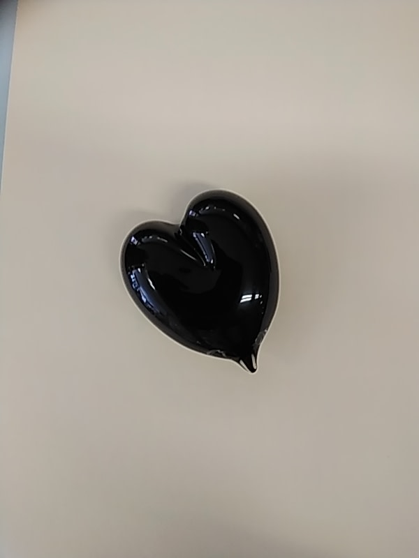 glass heart black by Jim Topic