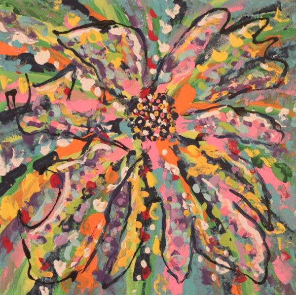 Colorful Flower by Laura Goldman Weinberg, Image 1.