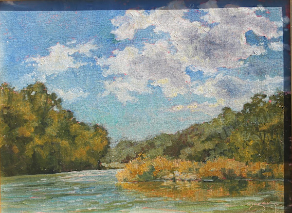 Lake Geode North End (plein air) by Carlene Dingman Atwater
