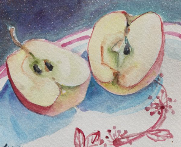Apple Halves by Carlene Dingman Atwater