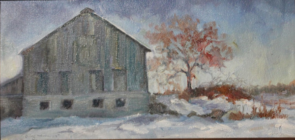 Lone Sentinel in Winter by Carlene Dingman Atwater
