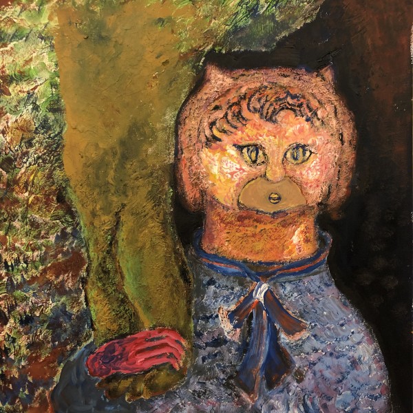 Cat walking hand in hand by Chen YiYu
