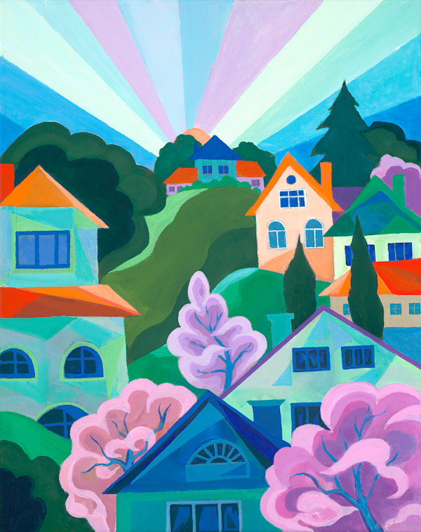 Sunrise in Castro Valley by Ekaterina Bazlakova