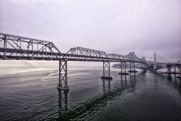 Bay Bridge Morning Fog by Michael Eastman