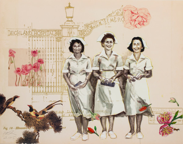 Highland Nurses 1 by Hung Liu