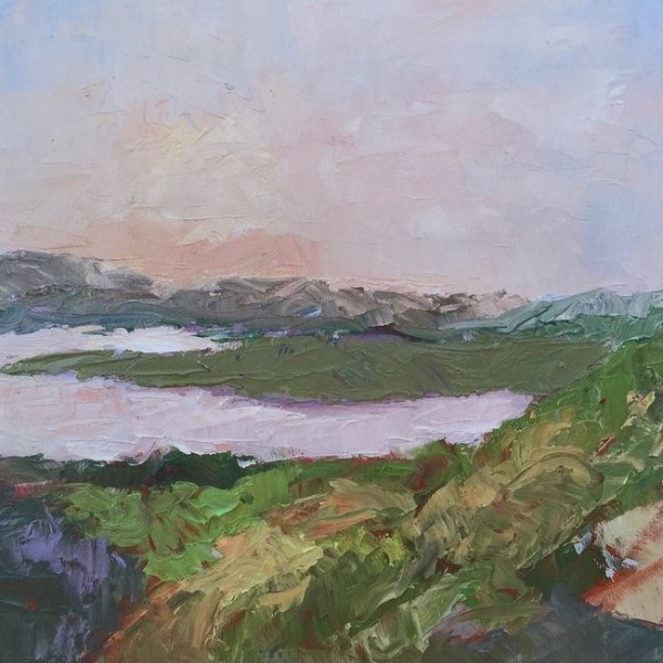 Looking Down on Pilgram Lake by Susan Barocas
