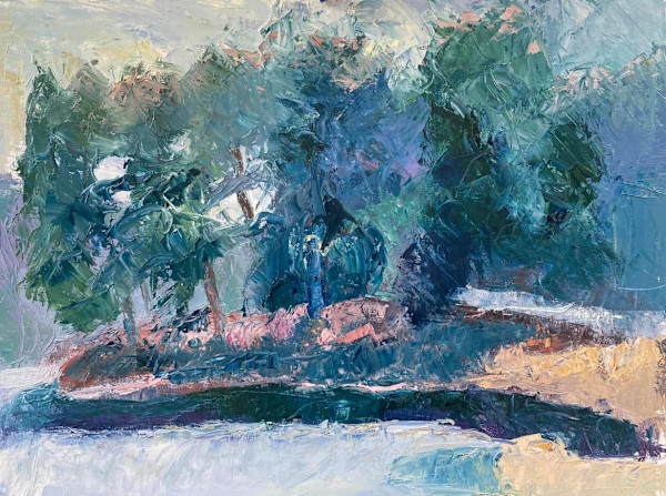 Ice on Lake Bray - $475 by Susan Barocas