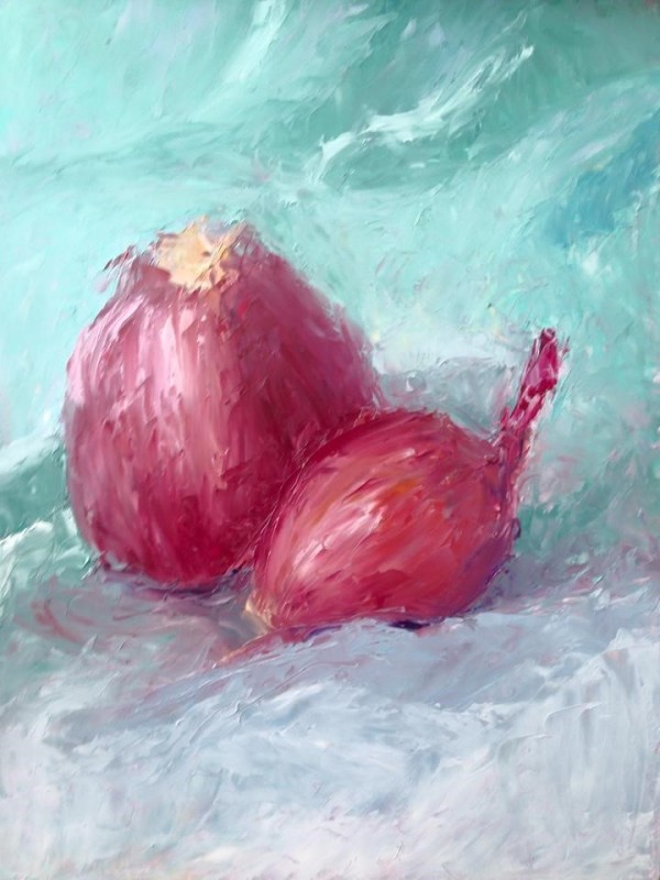SOLD - Red Onions - SOLD by Susan Barocas
