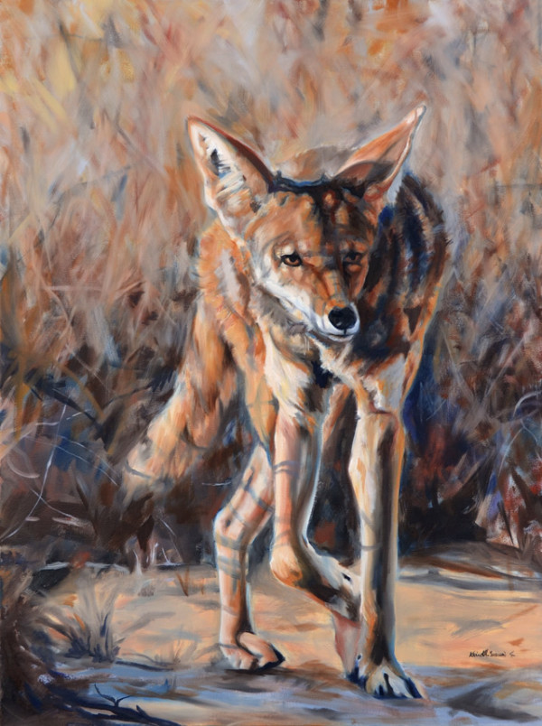 In the Shadows (coyote) by Karine Swenson