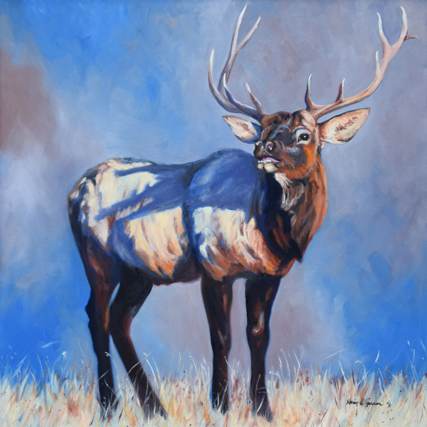 The Bugler (bull elk) by Karine Swenson