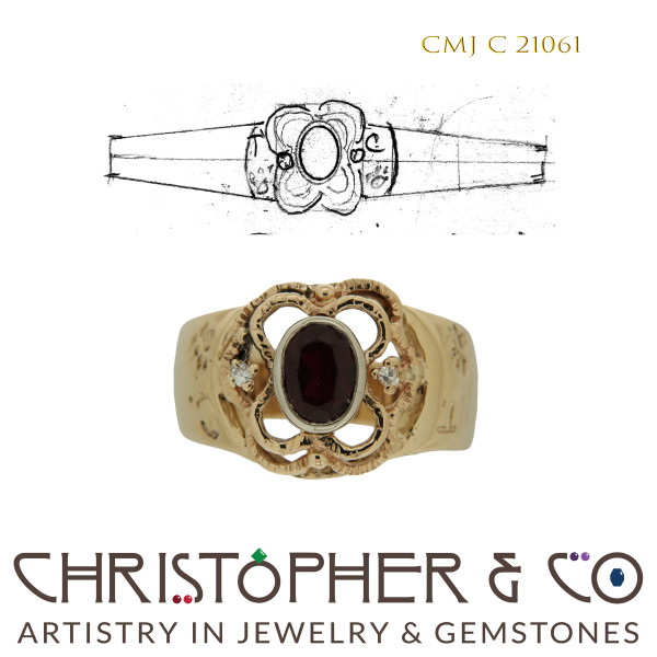 CMJ C 21061 Gold Ring designed by Christopher M. Jupp