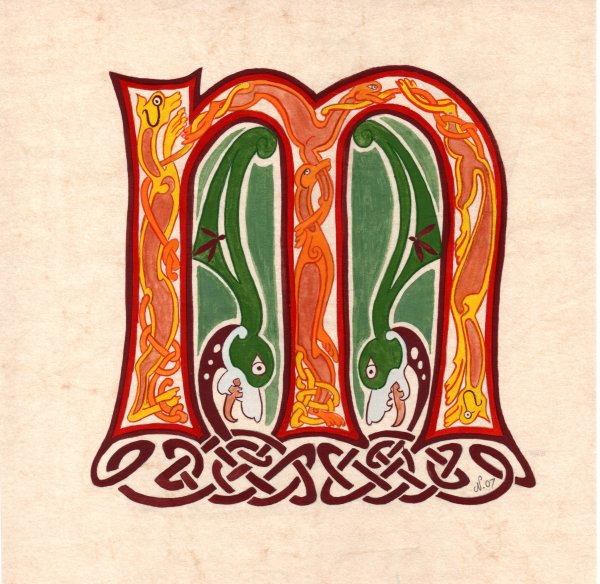 Initiale "M" celte (Celtic "M" initial)