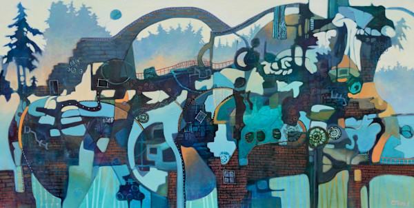 Memories of the Old Mill by C Mawle Art