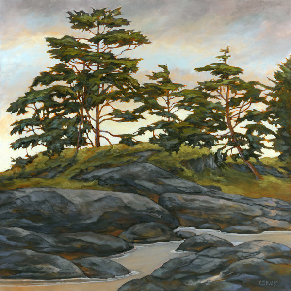 Trees Above the Tideline (prints only) by Cindy Mawle