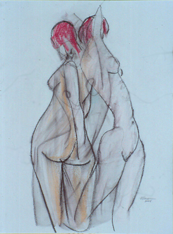 Female Nude Figure Drawing, No. 2 by Lori Markman