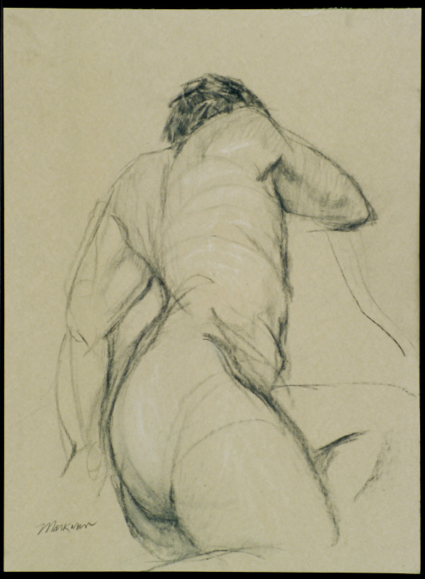 Male Nude Figure Drawing, No. 6