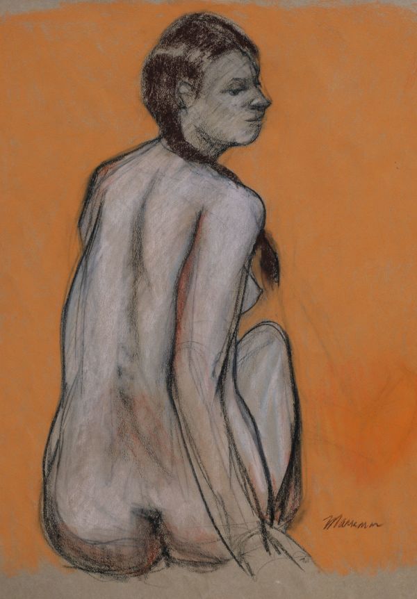 Female Nude Figure Drawing, No. 8 by Lori Markman