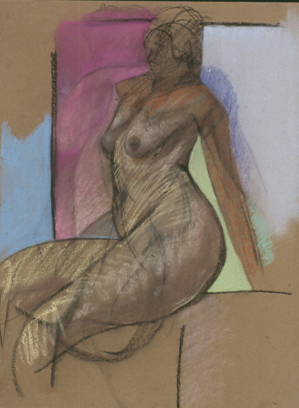 Female Nude Figure Drawing, No. 9 by Lori Markman
