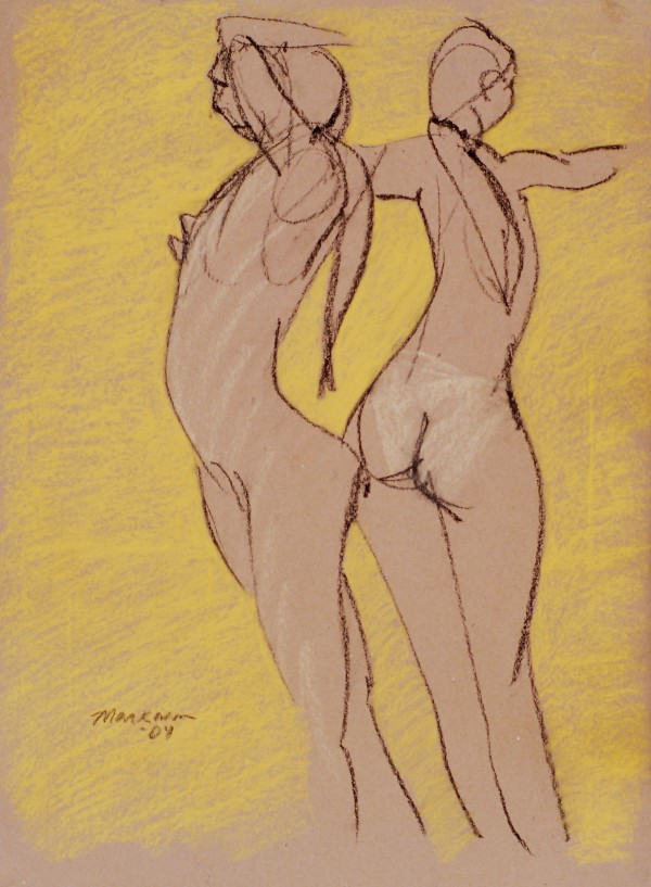 Female Nude Figure Drawing, No. 17 by Lori Markman