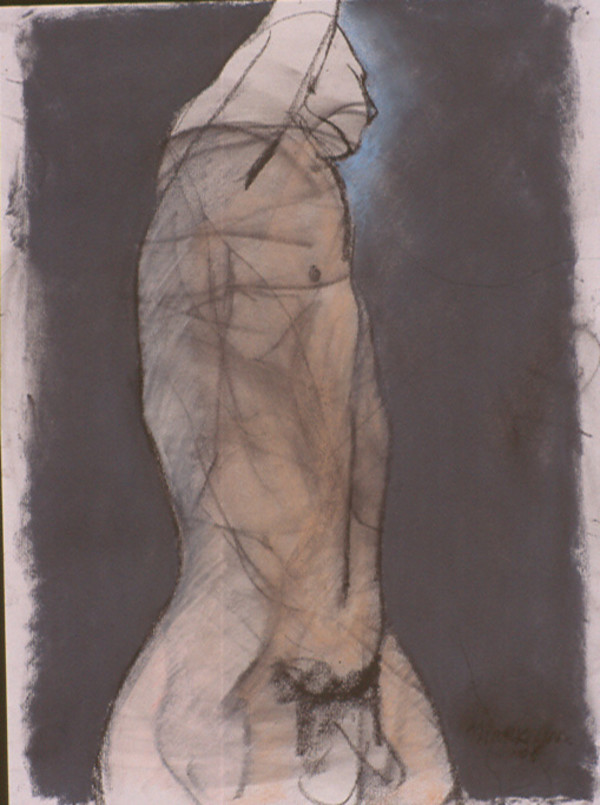 Male Nude Figure Drawing, No. 19