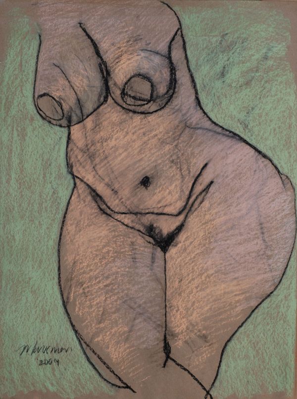 Female Nude Figure Drawing, No. 24