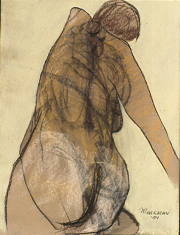 Female Nude Figure Drawing, No. 25 by Lori Markman