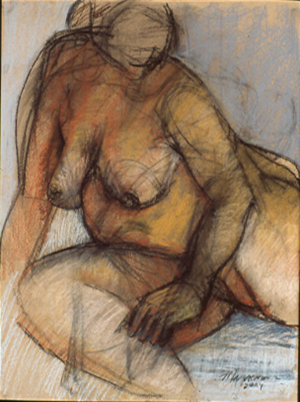 Female Nude Figure Drawing, No. 28 by Lori Markman